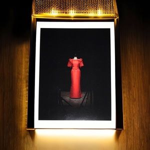 Dior "Long Gazar Evening Gown" Postcard